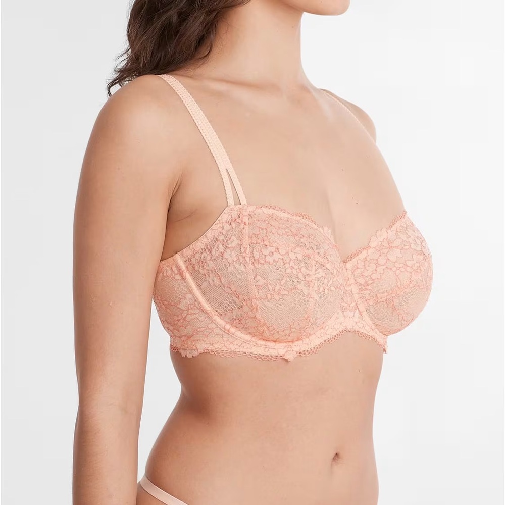 CAMIO MIO Lace Unlined Side Support Bra - size 32DD - NWT